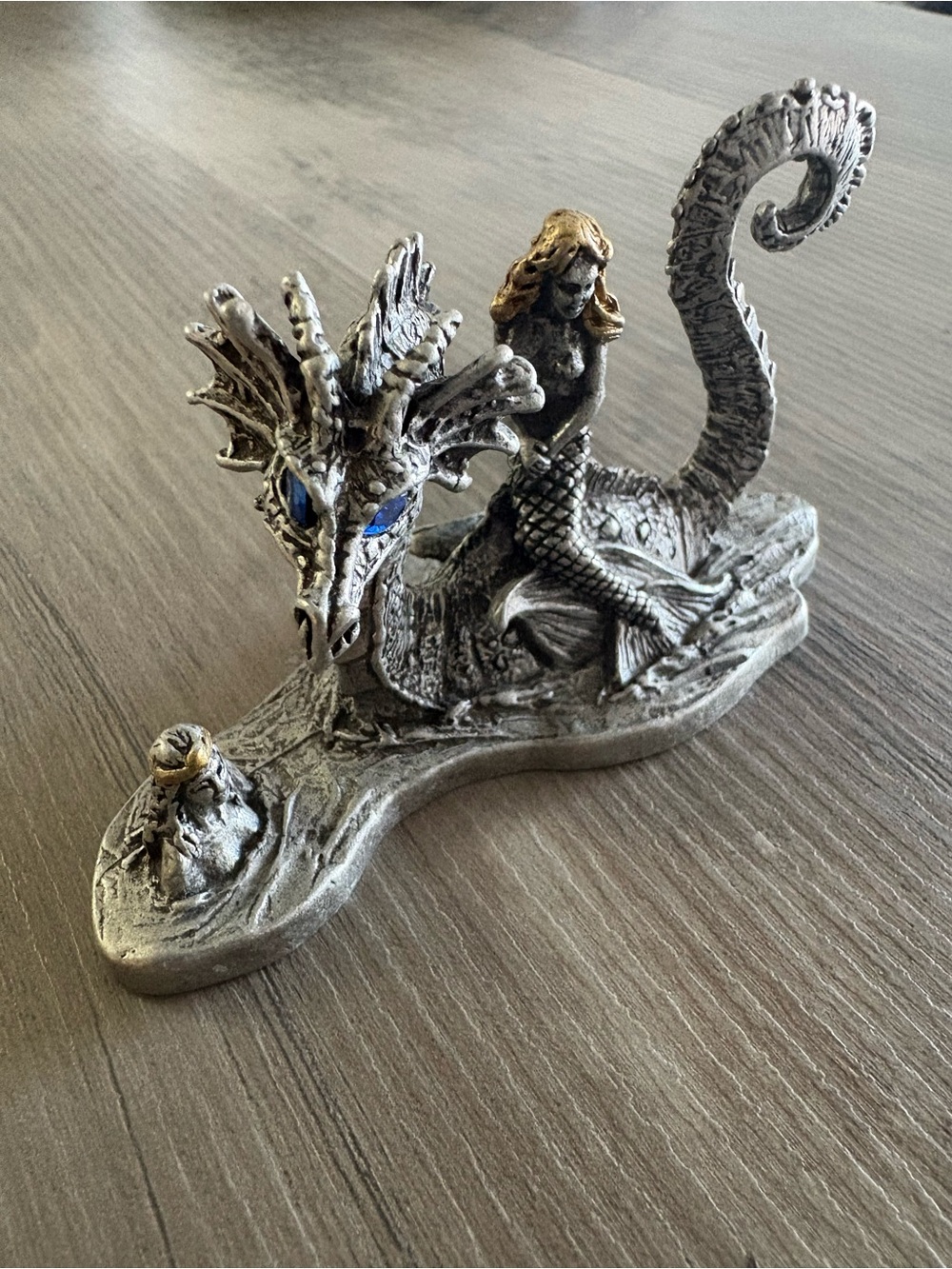 Rawcliffe Pewter - 2 Mermaids w/ Sea Dragon - (2000) - Missy Leigh Renaissance